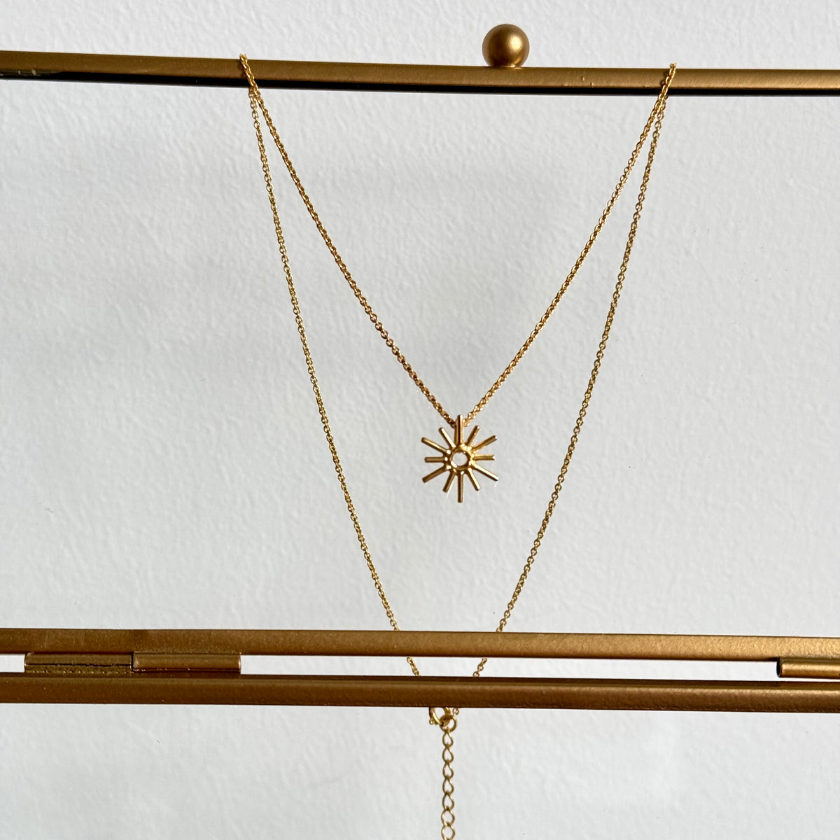 Kette mit Sonnenanhänger ✨ vergoldet - Tropical Tribe