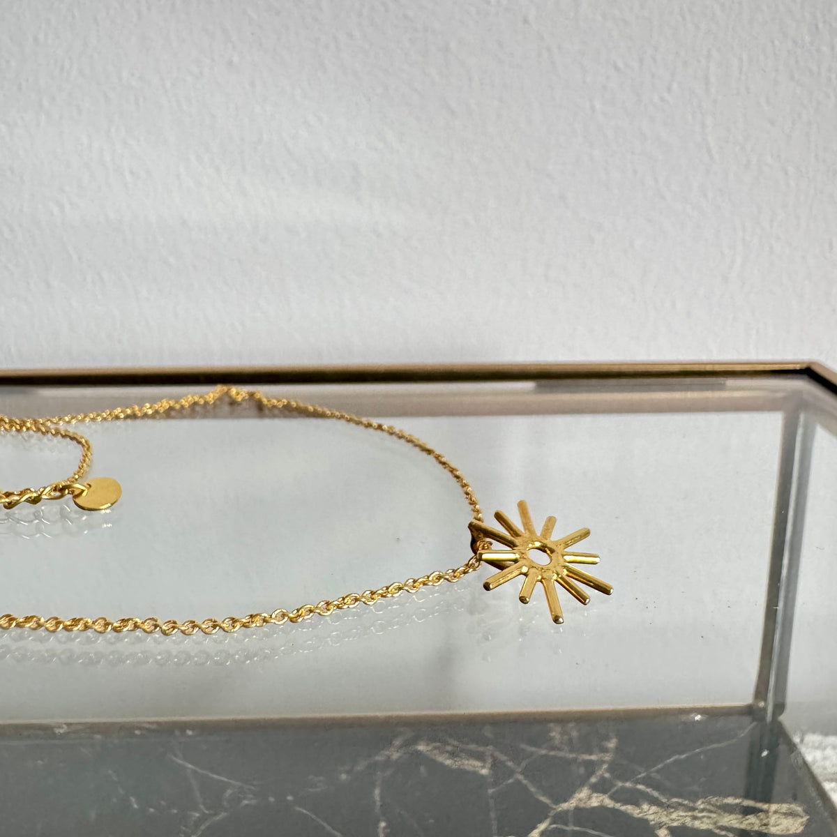 Kette mit Sonnenanhänger ✨ vergoldet - Tropical Tribe