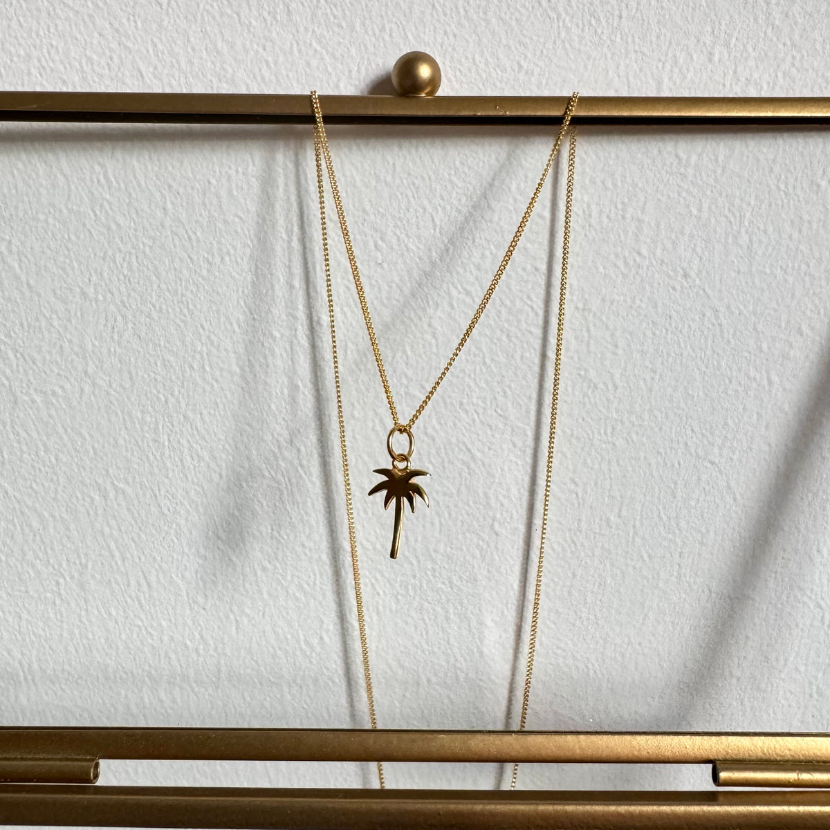 Kette mit Palmen Anhänger ✨ vergoldet - Tropical Tribe