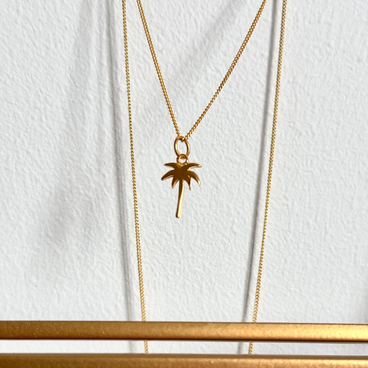 Kette mit Palmen Anhänger ✨ vergoldet - Tropical Tribe