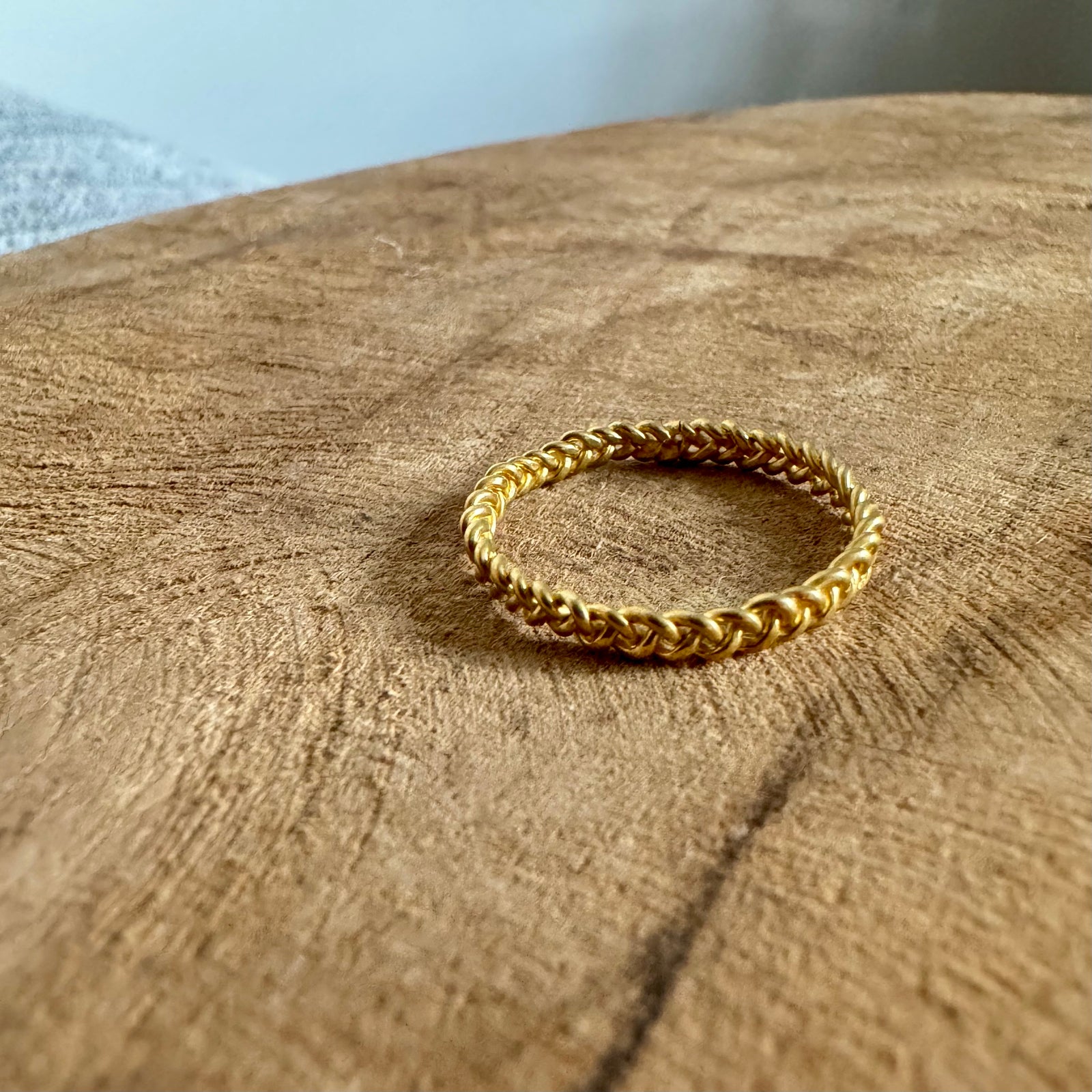 Geflochtener Twist-Ring ✨ vergoldet - Tropical Tribe