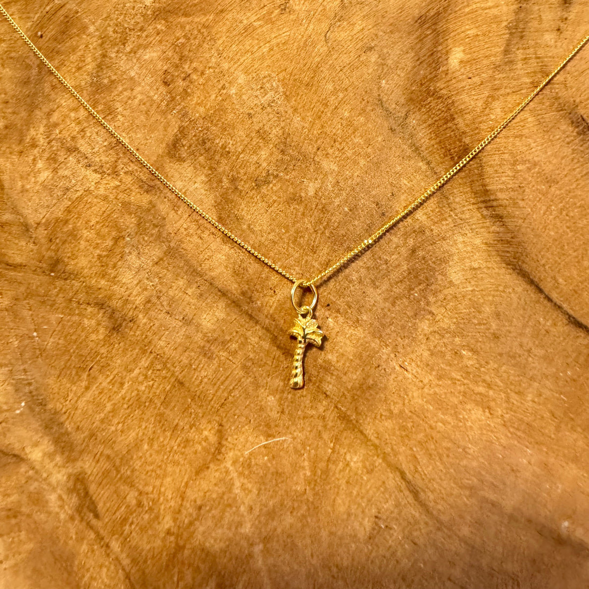 Kette mit Palmtree Anhänger ✨ vergoldet - Tropical Tribe