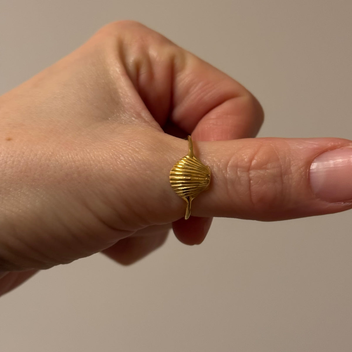 Muschel Ring ✨ vergoldet - Tropical Tribe