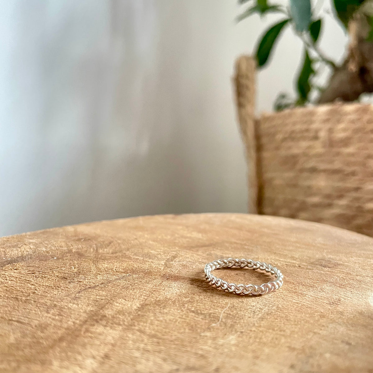 Geflochtener Twist-Ring aus 925er-Sterling Silber - Tropical Tribe