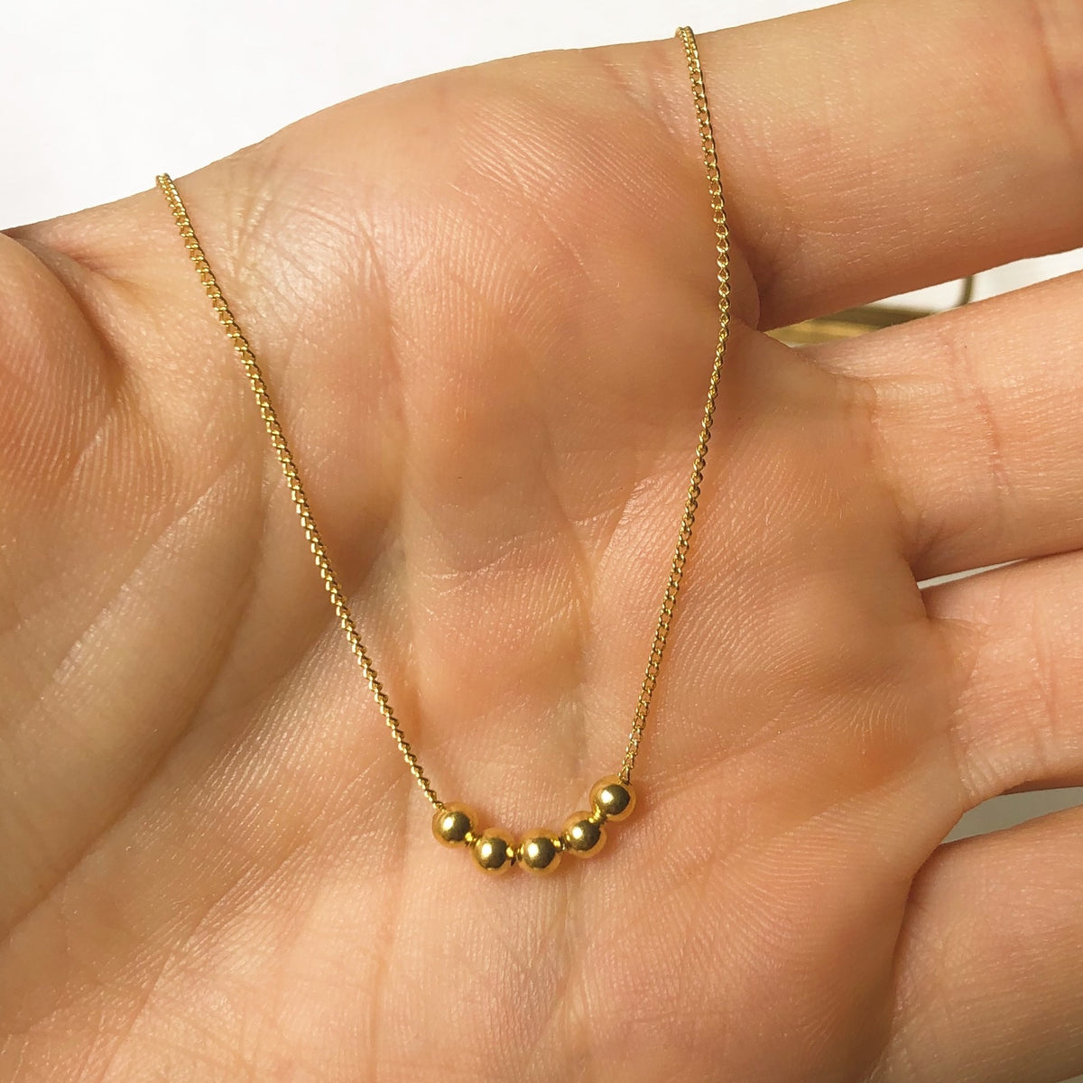 PREORDER Schlichte Kette mit Silber Perlen ✨ vergoldet - Tropical Tribe