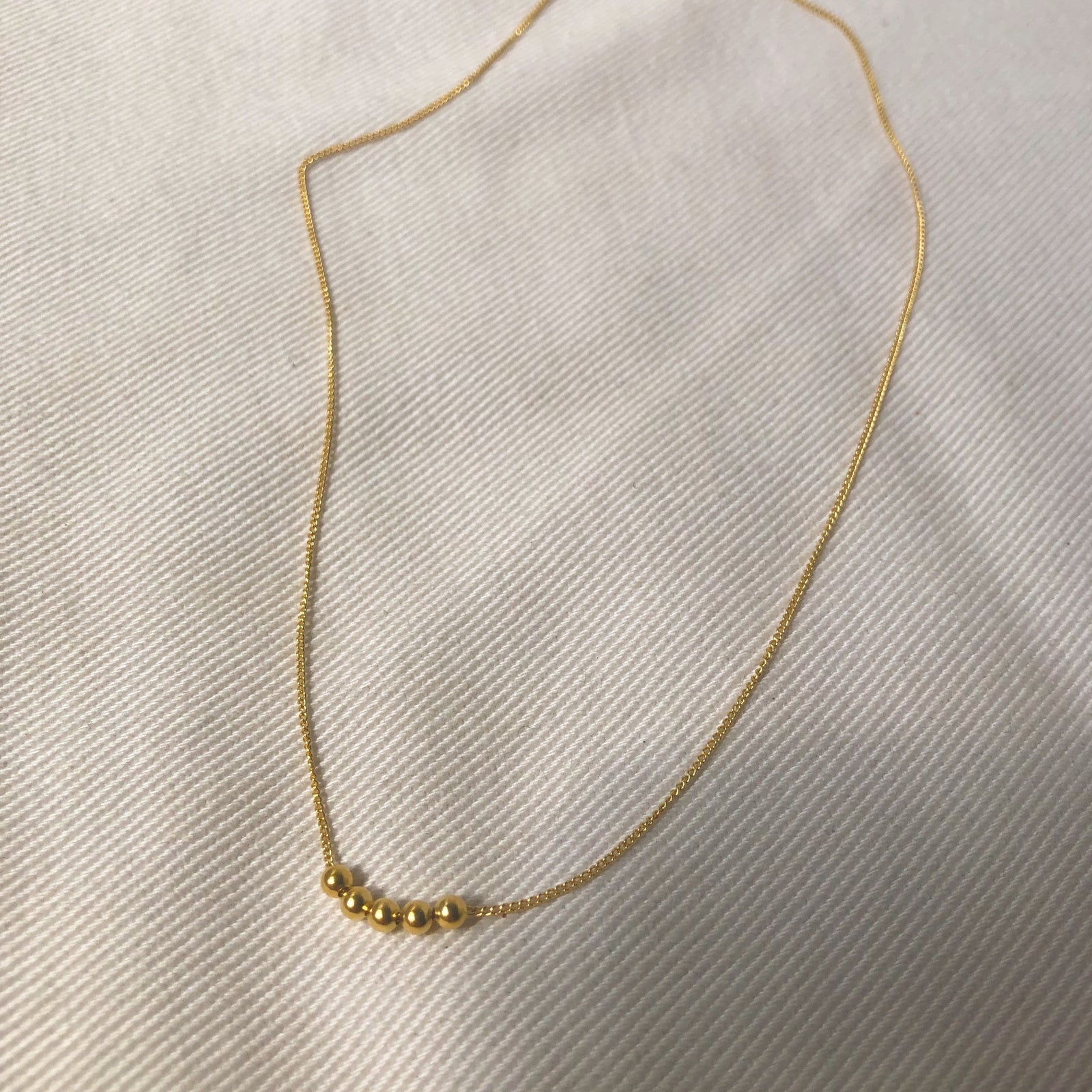 PREORDER Schlichte Kette mit Silber Perlen ✨ vergoldet - Tropical Tribe