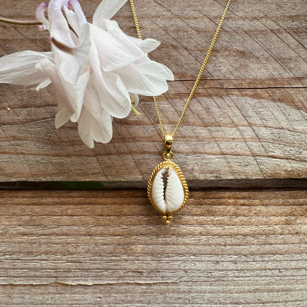 Boho Cowrie-Muschel-Kette ✨ vergoldet - Tropical Tribe