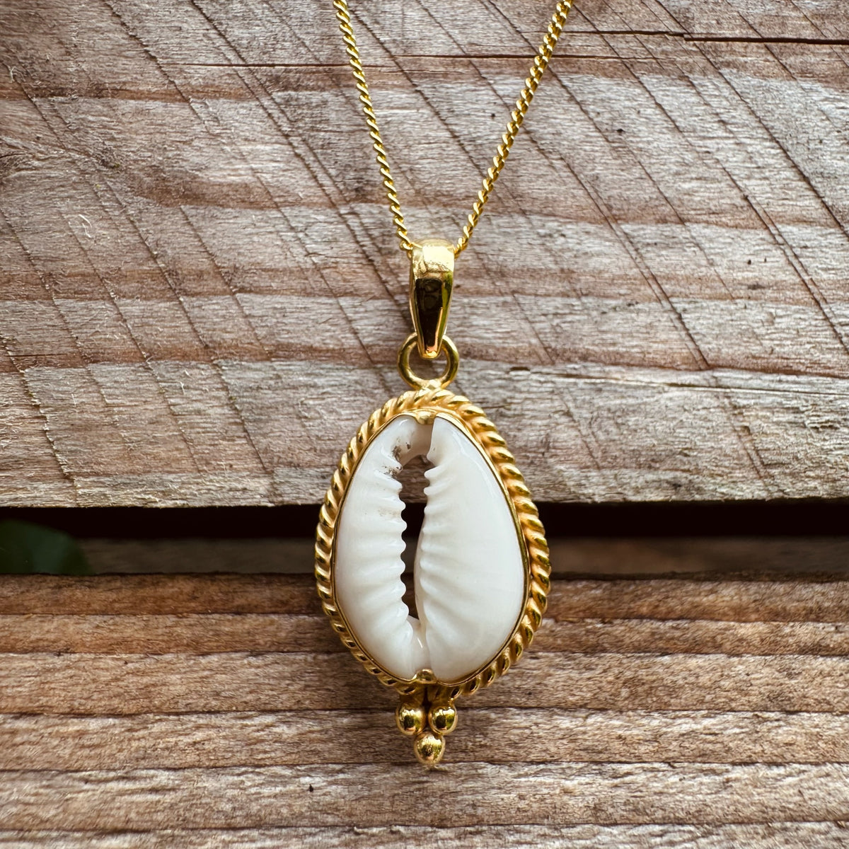 Boho Cowrie-Muschel-Kette ✨ vergoldet - Tropical Tribe