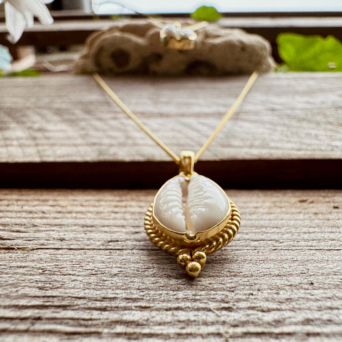 Boho Cowrie-Muschel-Kette ✨ vergoldet - Tropical Tribe