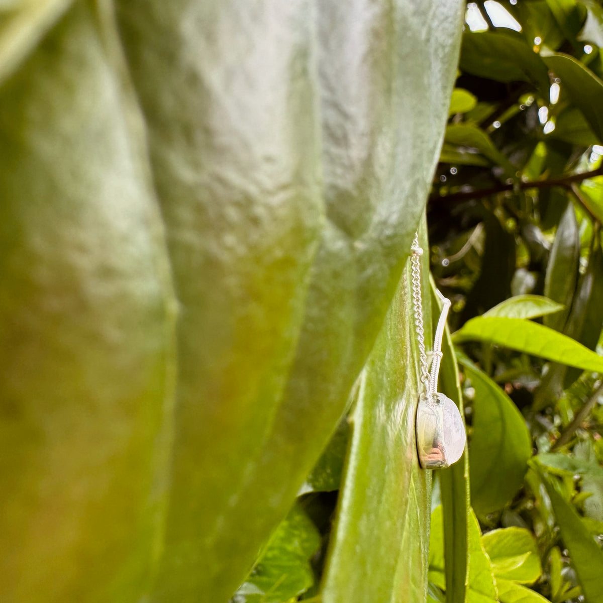 Verzierte Kette mit Regenbogenmondstein - Tropical Tribe