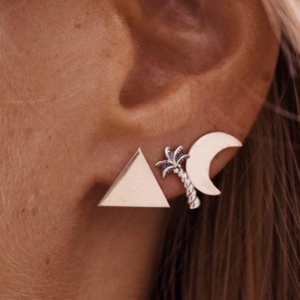 Schlichte Triangle Dreieck Ohrstecker - Tropical Tribe