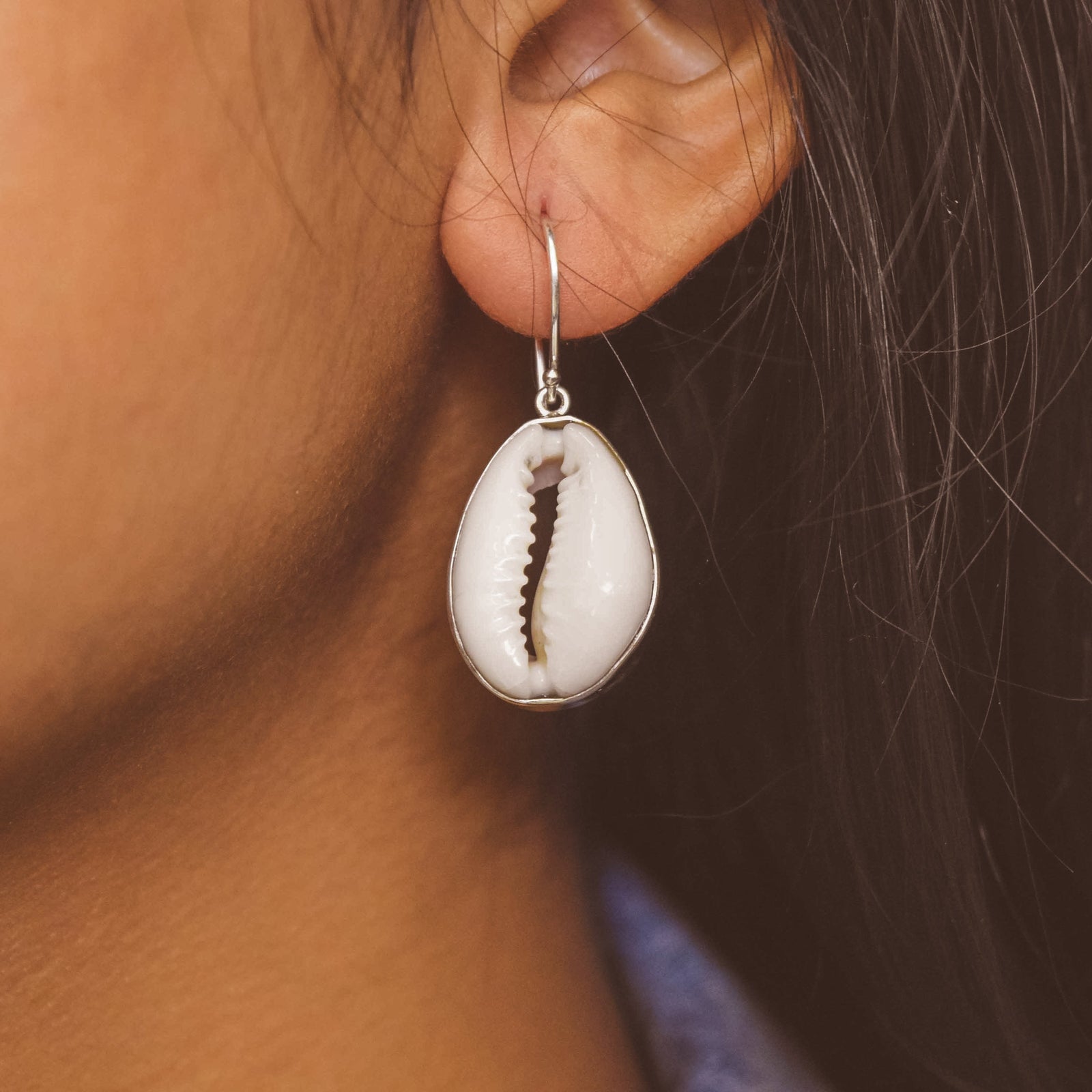 Cowrie Muschel Ohrhänger - Tropical Tribe