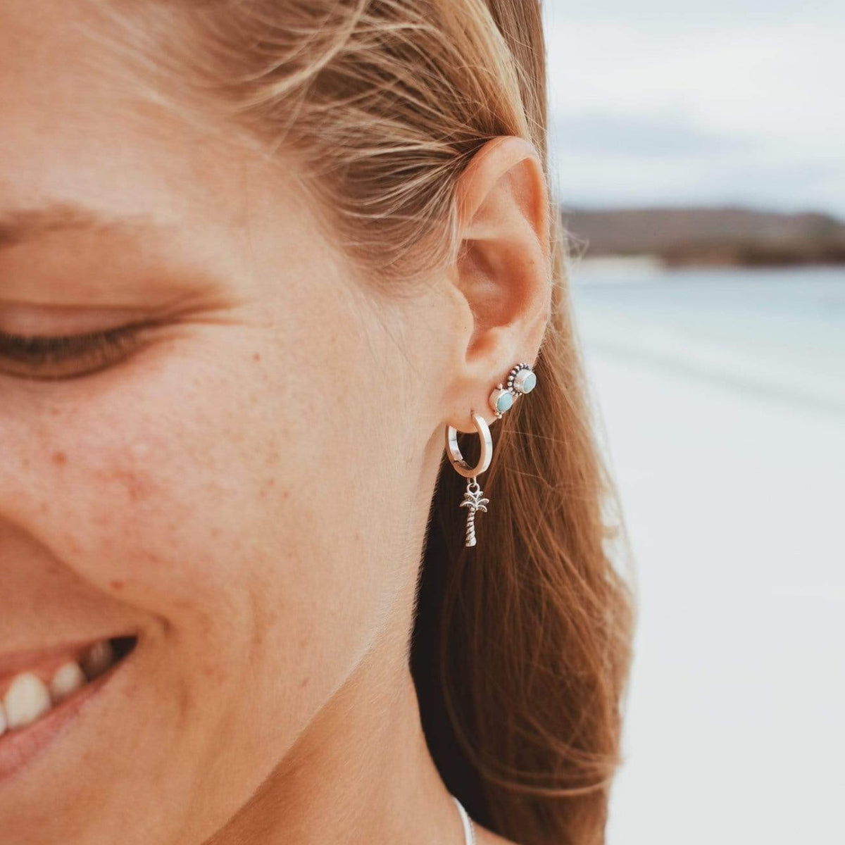 Mini Kreole mit Palmtree Anhänger - Tropical Tribe