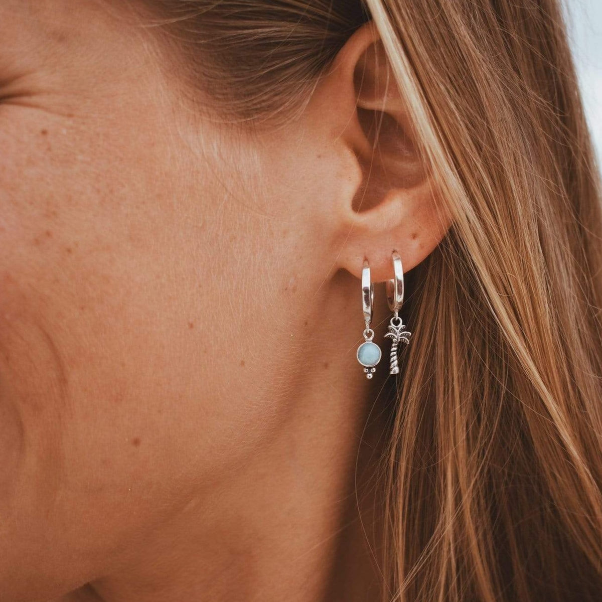 Mini Kreole mit Palmtree Anhänger - Tropical Tribe