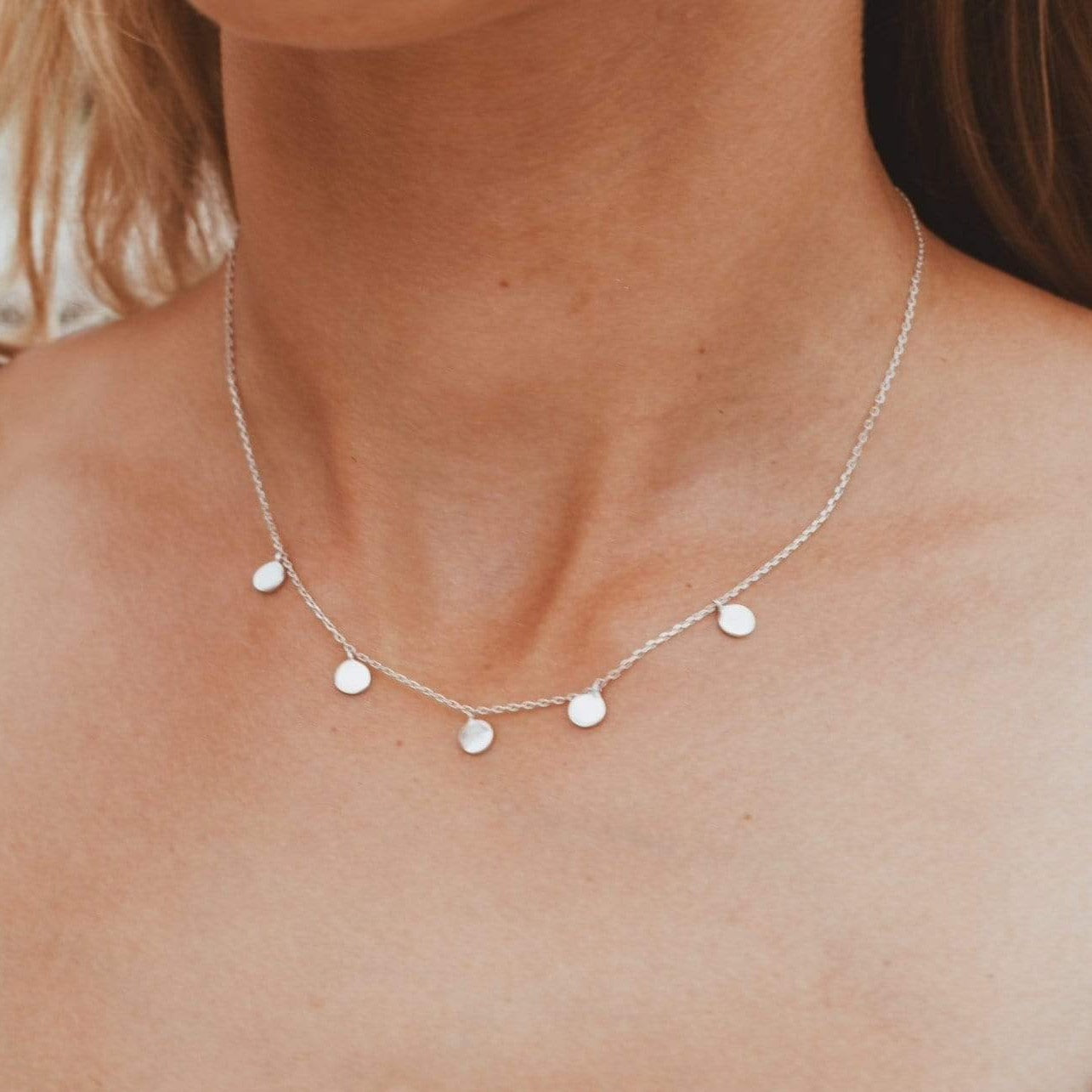 Kette mit runden Silber Anhängern - Tropical Tribe