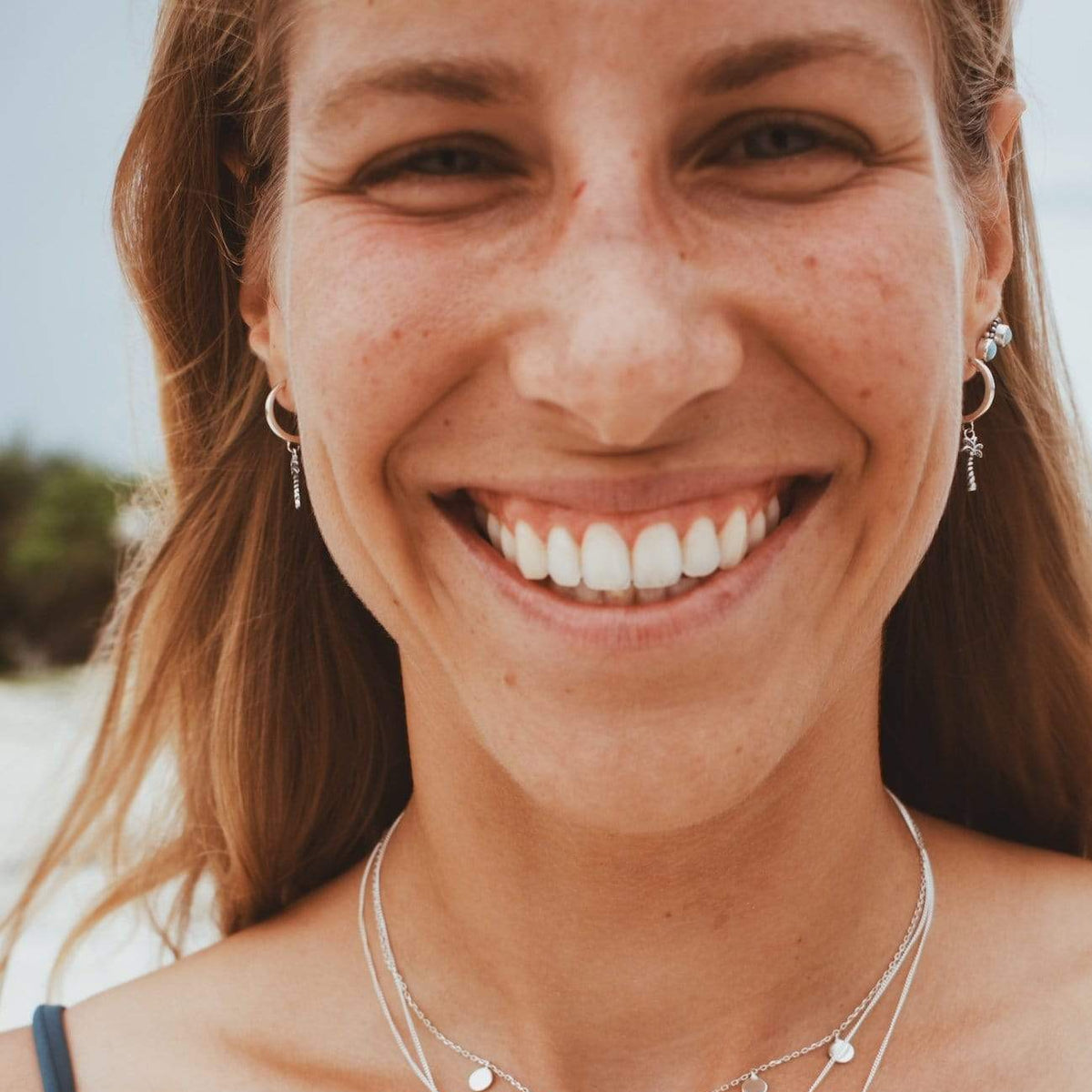 Mini Kreole mit Palmtree Anhänger - Tropical Tribe