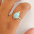 Larimar Ring mit Silber Perlen - Tropical Tribe