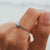 Twist Stacking Ring mit Larimar - Tropical Tribe